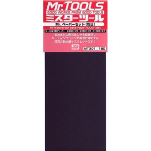 Zımpara Kağıdı Seti Kalın 3x2 Yaprak, Mr.Hobby MT301