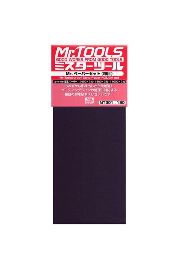 Zımpara Kağıdı Seti Kalın 3x2 Yaprak, Mr.Hobby MT301