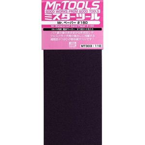 Zımpara Kağıdı No.180 x 4 Yaprak, Mr.Hobby MT303