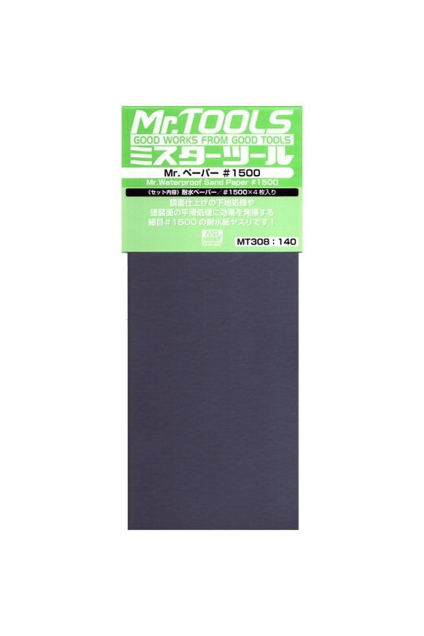 Zımpara Kağıdı No.1500 x 4 Yaprak, Mr.Hobby MT308
