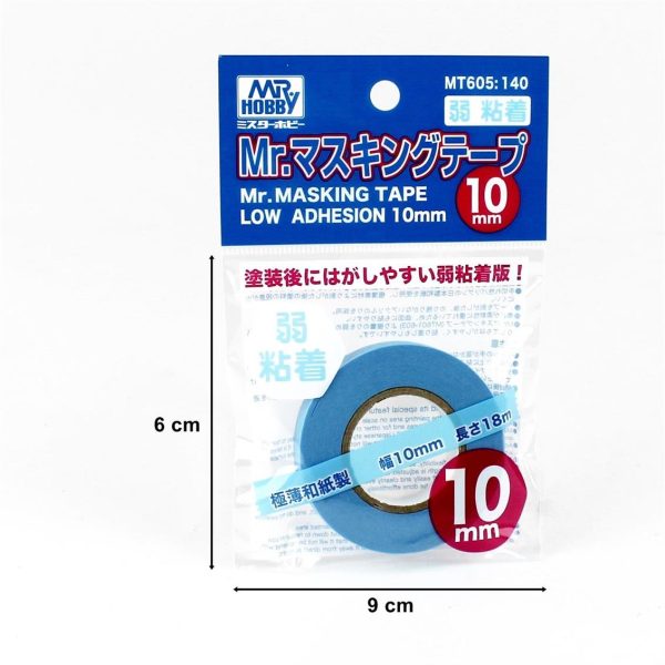 10 mm. Zayıf Yapışkanlı Maskeleme Bantı, Mr.Hobby MT605 - Görsel 2
