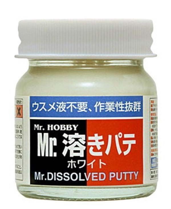 40 ml. Mr.Dissolved Putty Sıvı Dolgu Macunu, Mr.Hobby P119