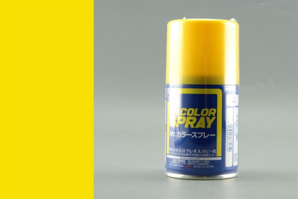 100 ml. Yellow Sprey Mr.Color Serisi Maket Boyası, Mr.Hobby S004