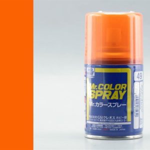 100 ml. Clear Orange Sprey Mr.Color Serisi Maket Boyası, Mr.Hobby S049