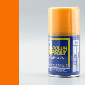 100 ml. Orange Yellow Sprey Mr.Color Serisi Maket Boyası, Mr.Hobby S058