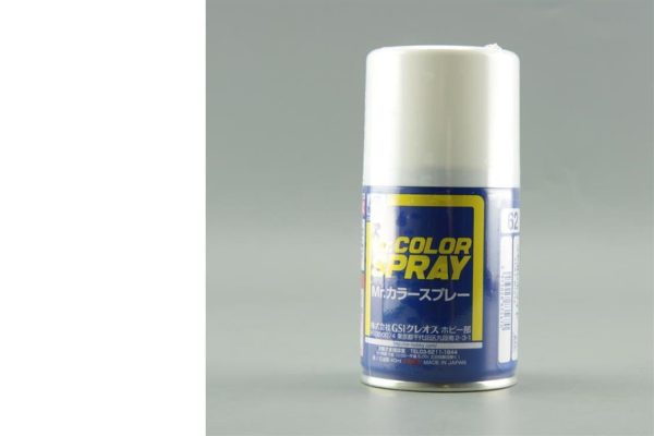 100 ml. Flat White Sprey Mr.Color Serisi Maket Boyası, Mr.Hobby S062