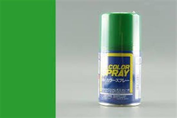 100 ml. Bright Green Sprey Mr.Color Serisi Maket Boyası, Mr.Hobby S066