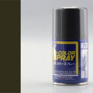 100 ml. Dark Green Sprey Mr.Color Serisi Maket Boyası, Mr.Hobby S070