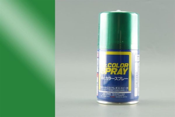 100 ml. Metalik Green Sprey Mr.Color Serisi Maket Boyası, Mr.Hobby S077