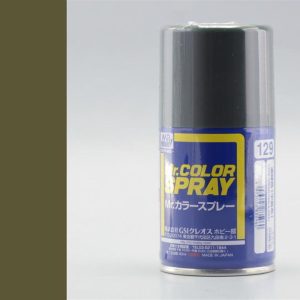 100 ml. Dark Green (Nakajima) Sprey Mr.Color Serisi Maket Boyası, Mr.Hobby S129