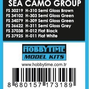 Mr.Hobby Sea Camo Boya Seti-6 Adet 10 Ml., Hobbytime