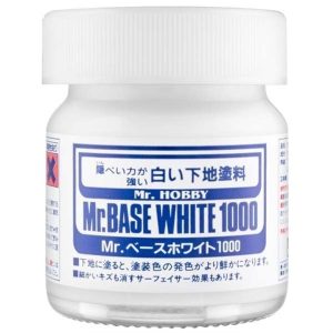 40 ml. Mr.Base 1000 Beyaz Astar Maket Boyası, Mr.Hobby SF283