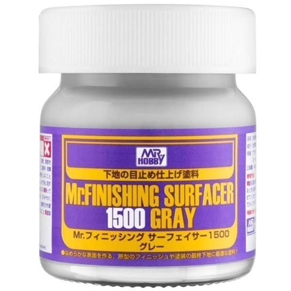 40 ml. Mr.Finishing Surfacer 1500 Gri Astar Maket Boyası, Mr.Hobby SF289
