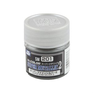 10 ml. Super Fine Gümüş II Mr.Color Metalik Colors Serisi Maket Boyası, Mr.Hobby SM201
