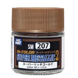 10 ml. Super Rich Altın II Mr.Color Metalik Colors Serisi Maket Boyası, Mr.Hobby SM207