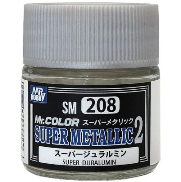 10 ml. Super Duralumin II Mr.Color Metalik Colors Serisi Maket Boyası, Mr.Hobby SM208