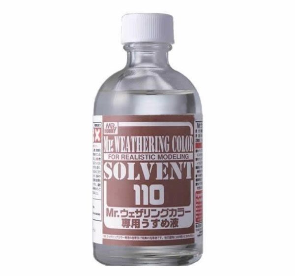 110 ml. Eskitme Maket Boyaları için Tiner, Mr.Hobby WCT101