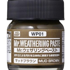 40 ml. Mr.Weathering Paste Mud Brown Eskitme Macunu, Mr.Hobby WP01