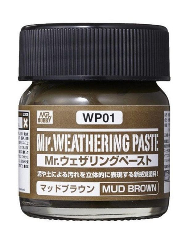 40 ml. Mr.Weathering Paste Mud Brown Eskitme Macunu, Mr.Hobby WP01