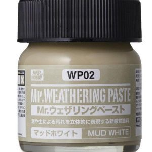 40 ml. Mr.Weathering Paste Mud White Eskitme Macunu, Mr.Hobby WP02