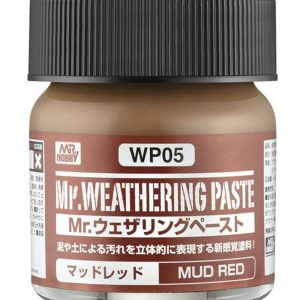 40 ml. Mr.Weathering Paste Mud Red Eskitme Macunu, Mr.Hobby WP05