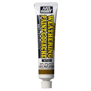 20 ml. Light Mud Brown Su Bazlı Guaj Eskitme Boyası, Mr.Hobby WT03