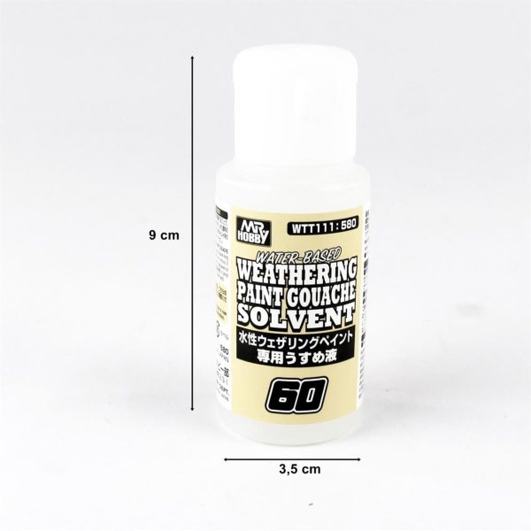 60 ml. Su Bazlı Guaj Eskitme Boyası Tineri, Mr.Hobby WTT111 - Görsel 2