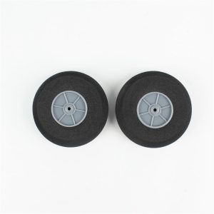 Süper Hafif Tekerlek Sünger Lastikli Gri Jantlı D75×?3×H20 mm 12.6 gr 2 Adet, Haoye HY006-00112