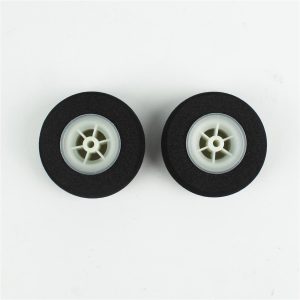 Süper Hafif Tekerlek Sünger Lastikli Beyaz Jantlı D50×?3.5×H19 mm 2 Adet, Haoye HY006-00501