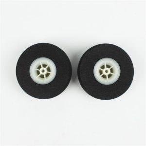 Süper Hafif Tekerlek Sünger Lastikli Beyaz Jantlı D60×?3.5×H19 mm 2 Adet, Haoye HY006-00503