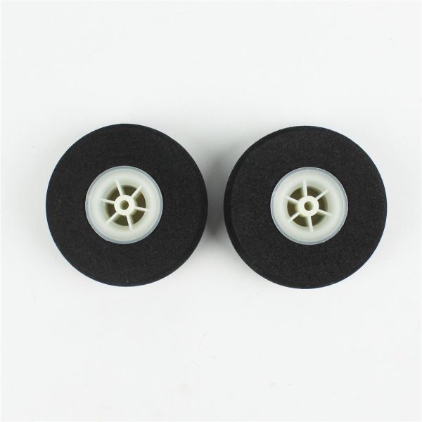 Süper Hafif Tekerlek Sünger Lastikli Beyaz Jantlı D60×?3.5×H19 mm 2 Adet, Haoye HY006-00503