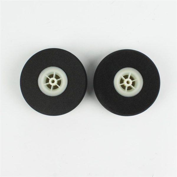 Süper Hafif Tekerlek Sünger Lastikli Beyaz Jantlı D65×?3.5×H19 mm 2 Adet, Haoye HY006-00504