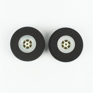 Süper Hafif Tekerlek Sünger Lastikli Beyaz Jantlı D65×?4×H21 mm 2 Adet, Haoye HY006-00506