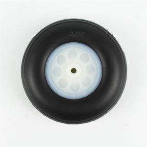 PU Lastikli Jantlı Tekerlek 3.75×?5×H34 mm. 57 gr 2 Adet, Haoye HY006-03312