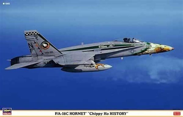 1/72 F/A-18C Hornet (Chippy Ho History) 3 Kits in One Box Savaş Uçağı Maketi, Hasegawa 00909