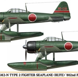 1/72 Nakajima A6M2-N Type 2 Fighter RUFE (Two kits in the box) Deniz Savaş Uçağı Maketi, Hasegawa 02220