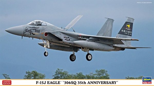 1/72 F-15J Eagle (306.sq 35th Anniversary) Savaş Uçağı Maketi, Hasegawa 02226