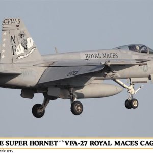 1/72 F/A-18E Super Hornet (VFA-27 Royal Maces Cag 2017) Savaş Uçağı Maketi, Hasegawa 02254