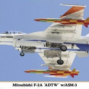 1/72 Mitsubishi F-2A ADTW ve ASM-3 Savaş Uçağı Maketi, Hasegawa 02274