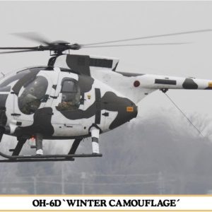 1/48 OH-6D (Kış Kamuflajı) Helikopter Maketi, Hasegawa 07460