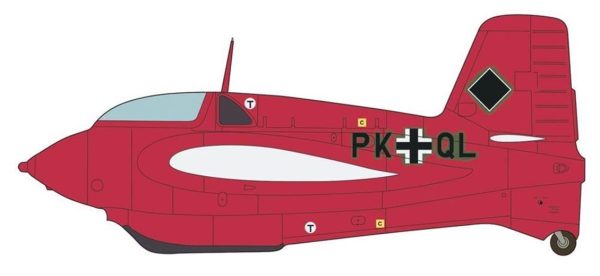 1/32 Messerschmitt ME163B Komet Ekdo 16 Savaş Uçağı Maketi, Hasegawa 08213 - Görsel 2
