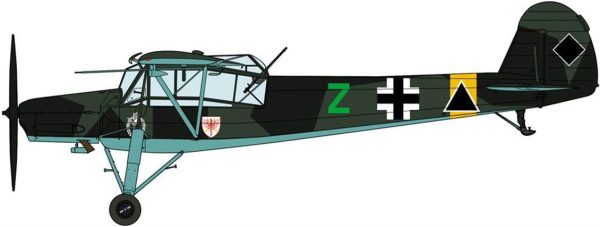1/32 Fieseler Fi156C Storch (Schlachtgeschwader 1) Savaş Uçağı Maketi, Hasegawa 08250 - Görsel 2