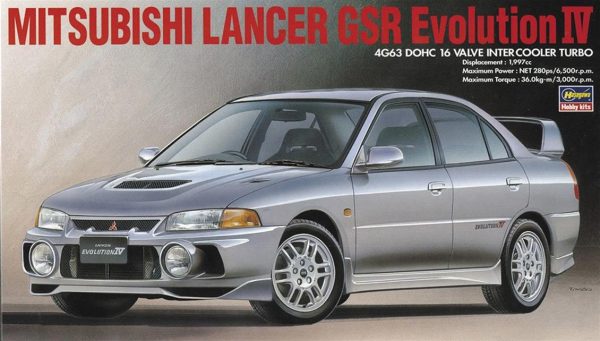 1/24 Mitsubishi Lancer GSR Evo IV Araba Maketi, Hasegawa 20257
