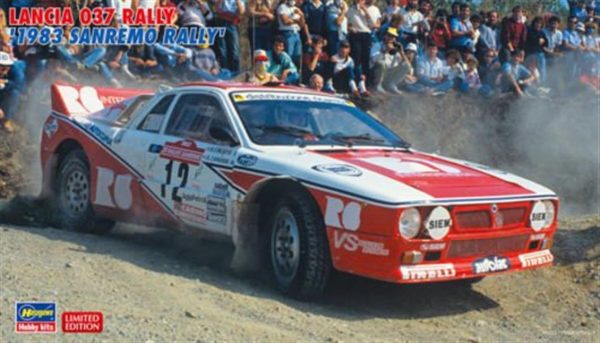 1/24 Lancia 037 1983 Sanremo Rallisi Yarış Aracı Maketi, Hasegawa 20299