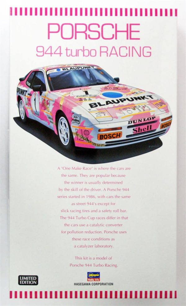 1/24 Porsche 944 Turbo Racing Yarış Aracı Maketi, Hasegawa 20315