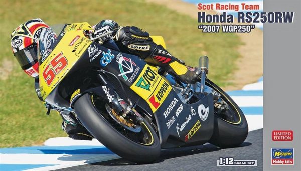 1/12 Honda RS250RW WGP250 Motosiklet Maketi, Hasegawa 21702