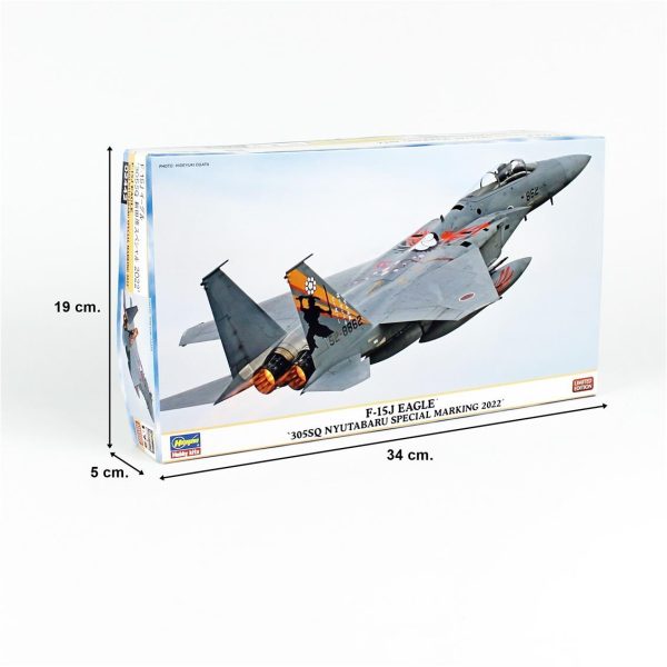 1/72 F-15J Eagle (305sq Nyutabaru Special Marking 2022) Savaş Uçağı Maketi, Hasegawa 02442 - Görsel 4