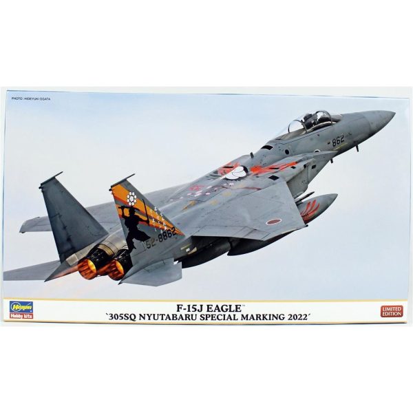 1/72 F-15J Eagle (305sq Nyutabaru Special Marking 2022) Savaş Uçağı Maketi, Hasegawa 02442
