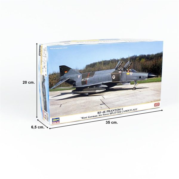 1/72 RF-4E Phantom II (West German Air Force Splıtter Camouflage) (Lim. Ed) Savaş Uçağı Maketi, Hasegawa 02445 - Görsel 4