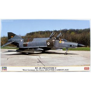 1/72 RF-4E Phantom II (West German Air Force Splıtter Camouflage) (Lim. Ed) Savaş Uçağı Maketi, Hasegawa 02445
